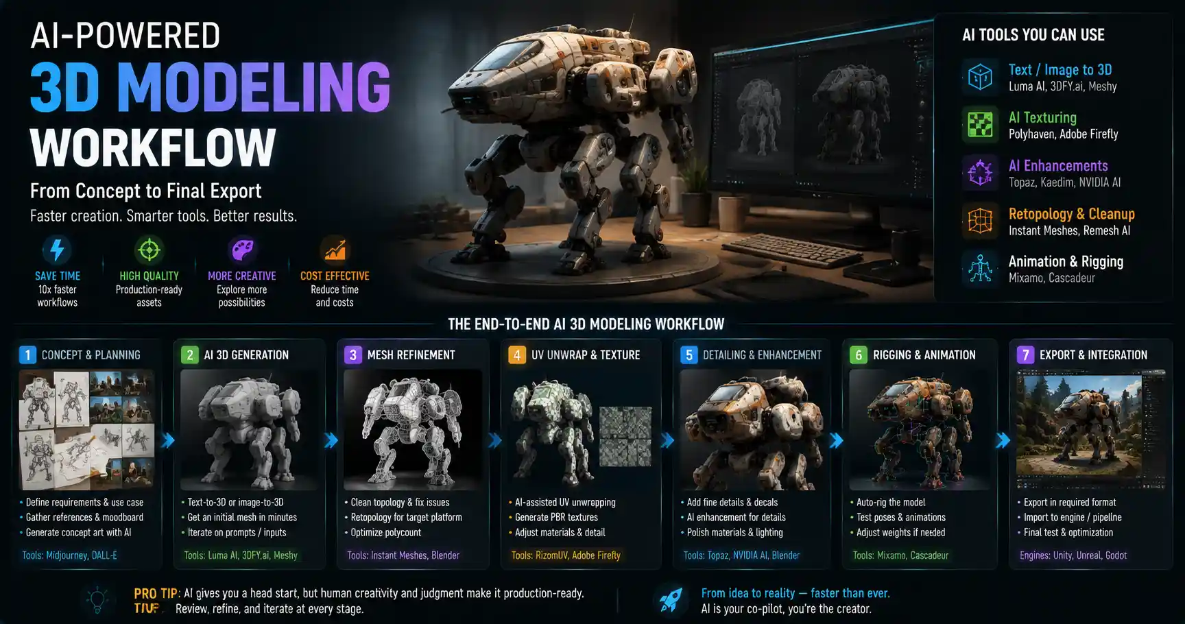 AI 3D Modeling Workflow: A Step-by-Step Guide for Designers