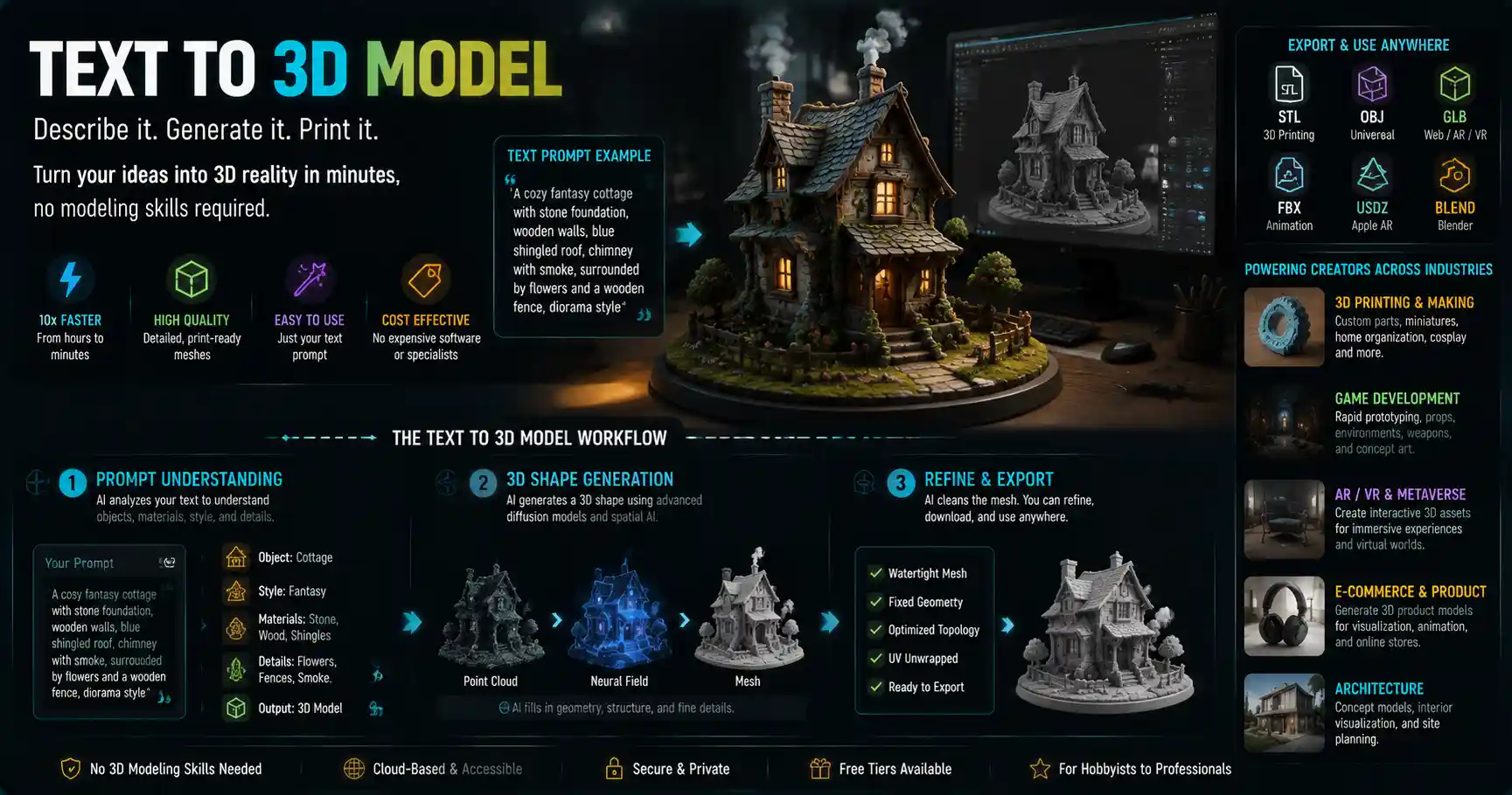 Best Text to 3D Model Tools (2024): Complete Guide