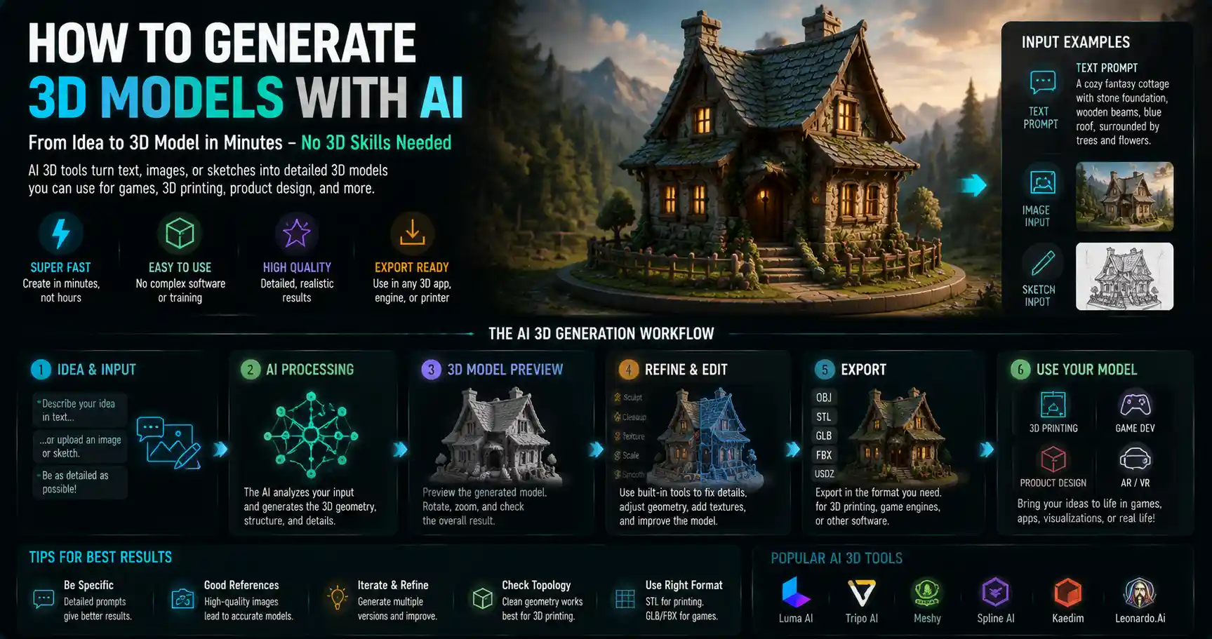 How to Generate 3D Models with AI: A Simple Guide