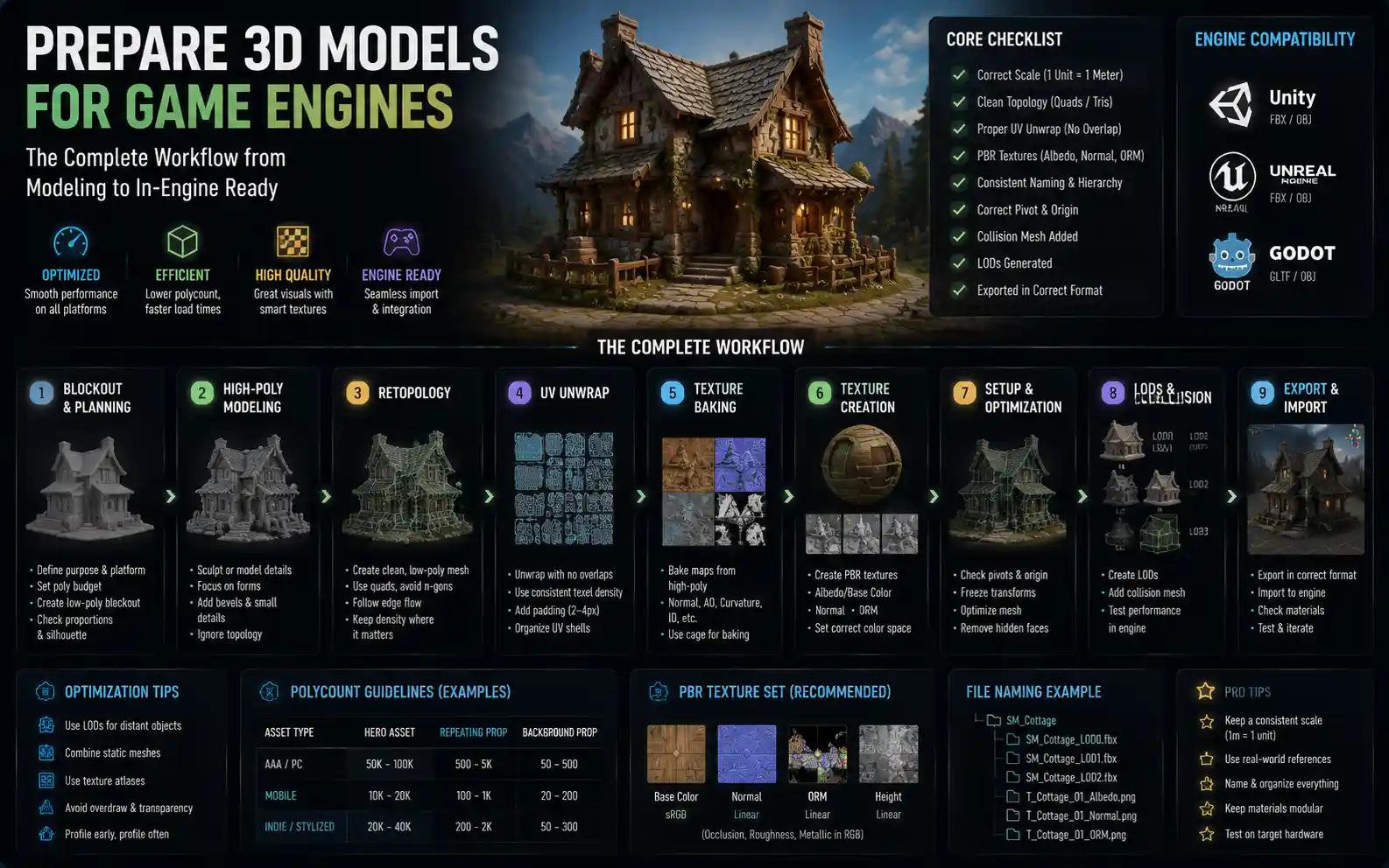 How to Prepare 3D Models for Game Engines: A Step-by-Step Guide