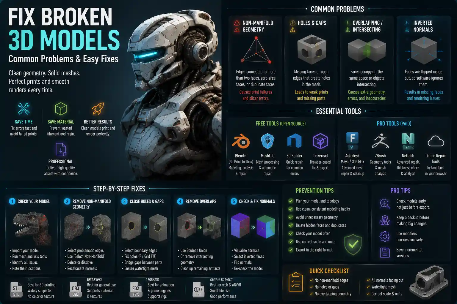 How to Fix Broken 3D Models: Simple Step-by-Step Guide
