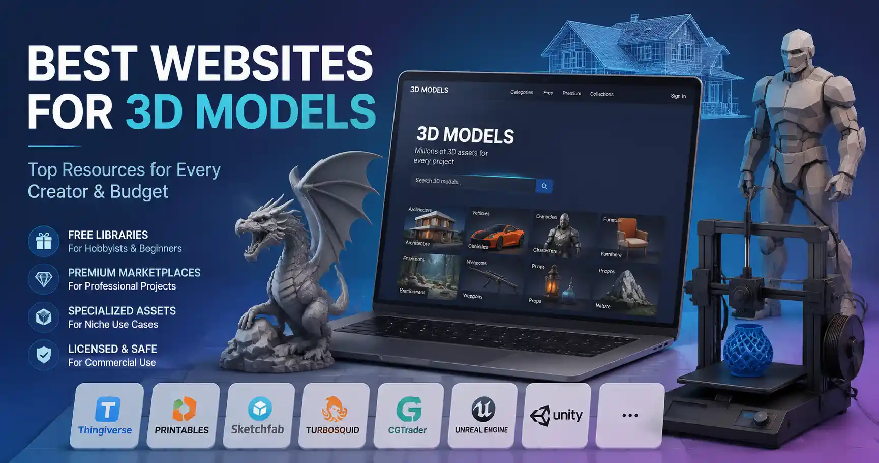 Best Websites to Download 3D Models in 2024