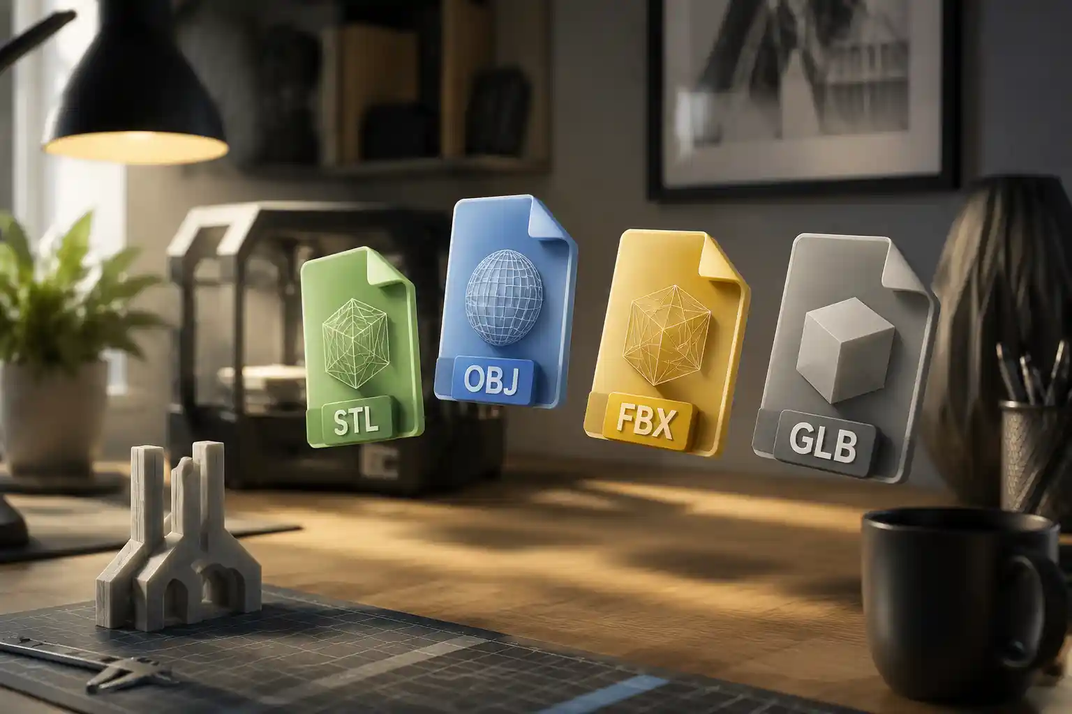 How to Convert STL, OBJ, FBX, and GLB 3D File Formats